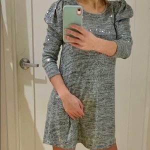 Zara dress. Grey/silver - Size S